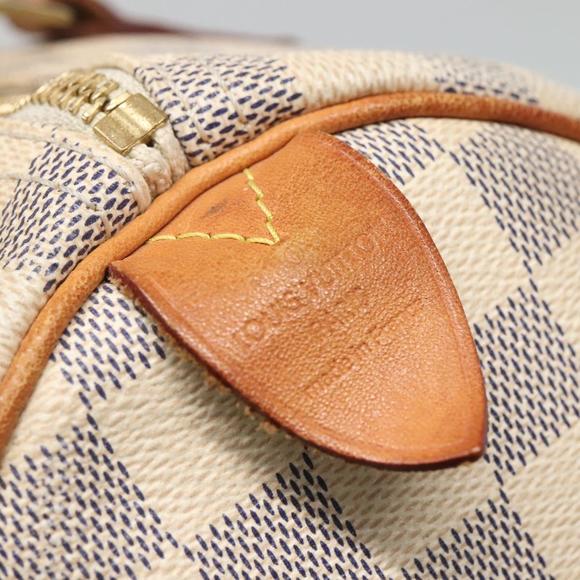LOUIS VUITTON Damier Azur Speedy 30 Hand Bag N41533 LV Auth 89669 - Picture 15 of 16